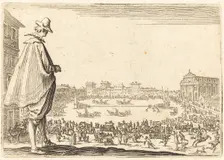 Piazza Santa Maria Novella, Florence, c. 1622. Creator: Jacques Callot