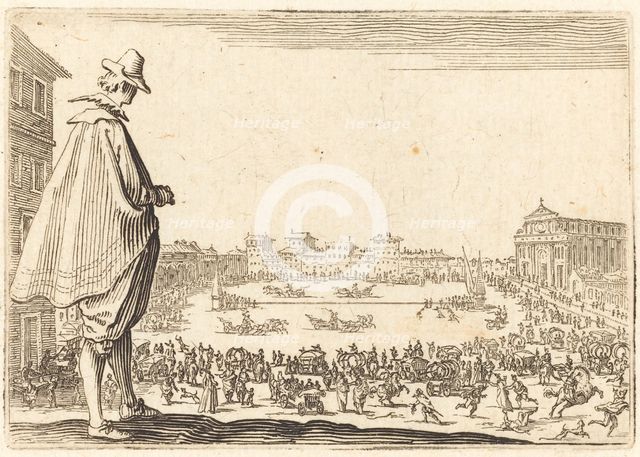 Piazza Santa Maria Novella, Florence, c. 1622. Creator: Jacques Callot.