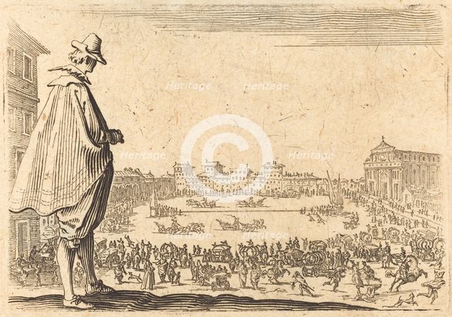 Piazza Santa Maria Novella, Florence, c. 1622. Creator: Jacques Callot.