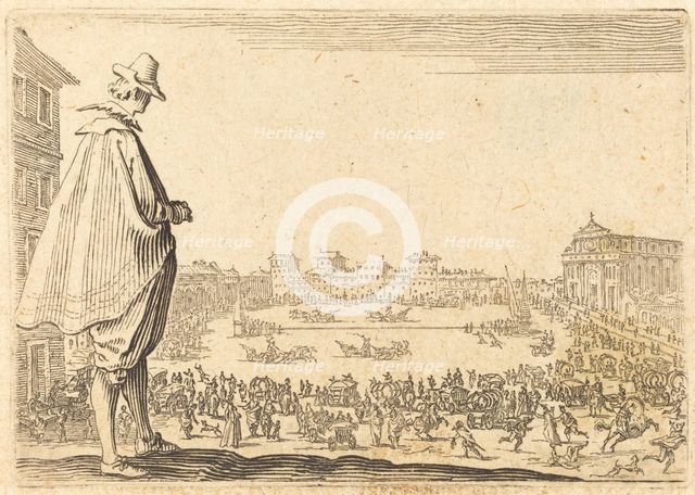 Piazza Santa Maria Novella, Florence, c. 1622. Creator: Jacques Callot.