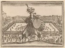 Piazza Santa Croce, Florence, 1621. Creator: Edouard Eckman