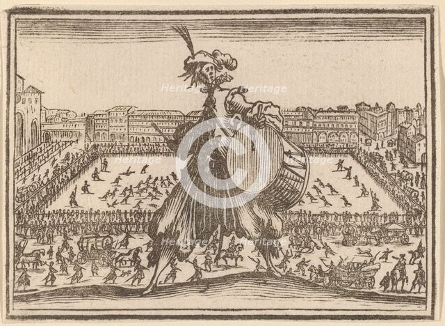 Piazza Santa Croce, Florence, 1621. Creator: Edouard Eckman.