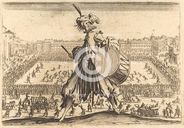 Piazza Santa Croce, Florence, c. 1622. Creator: Jacques Callot.