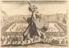 Piazza Santa Croce, Florence, c. 1622. Creator: Jacques Callot