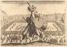 Piazza Santa Croce, Florence, c. 1622. Creator: Jacques Callot