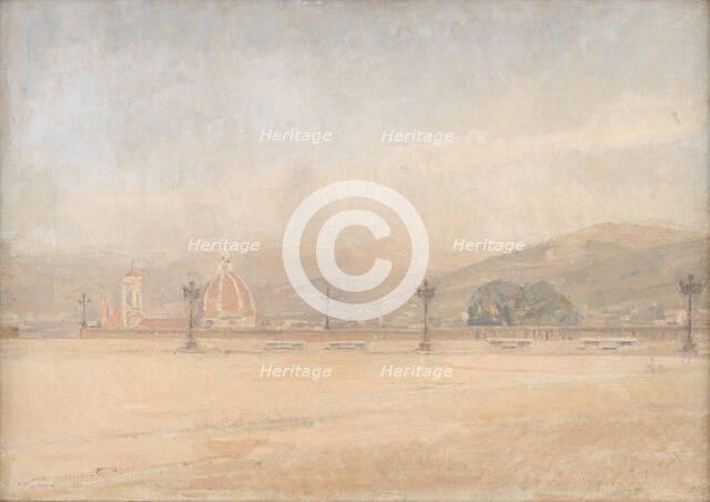 Piazzale Michelangelo near Florence, 1910. Creator: Karl Schou.