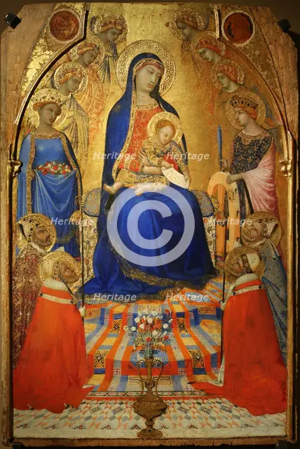 Piccola Maestà, ca 1340. Creator: Lorenzetti, Ambrogio (ca 1290-ca 1348).