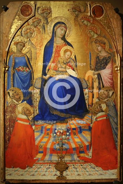 Piccola Maestà, ca 1340. Creator: Lorenzetti, Ambrogio (ca 1290-ca 1348).