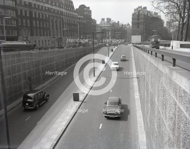 Piccadilly Underpass, Knightsbridge End, London, c1960s. Creator: Arthur Charles Kirby Ware.