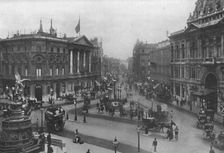 Piccadilly Circus 1909. Creator: Francis Frith & Co
