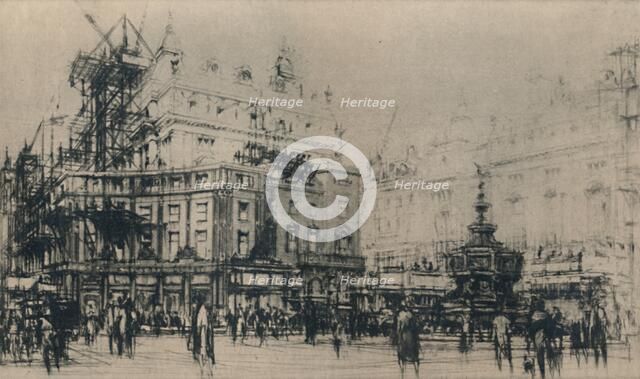 'Piccadilly Circus', 1927. Creator: William Walcot.