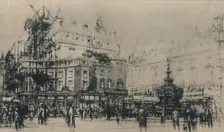 Piccadilly Circus 1927. Creator: William Walcot