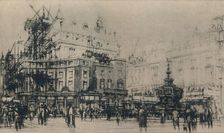 Piccadilly Circus 1927. Creator: William Walcot