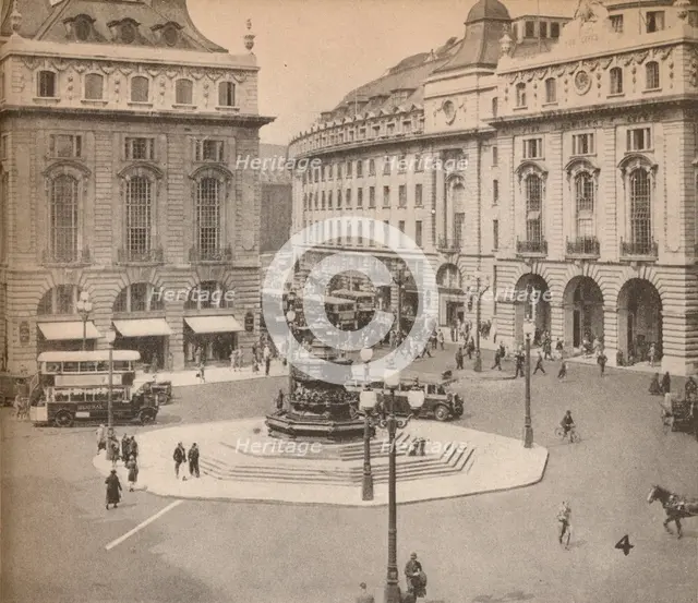 Piccadilly Circus 1931, (1935). Artist: Unknown.