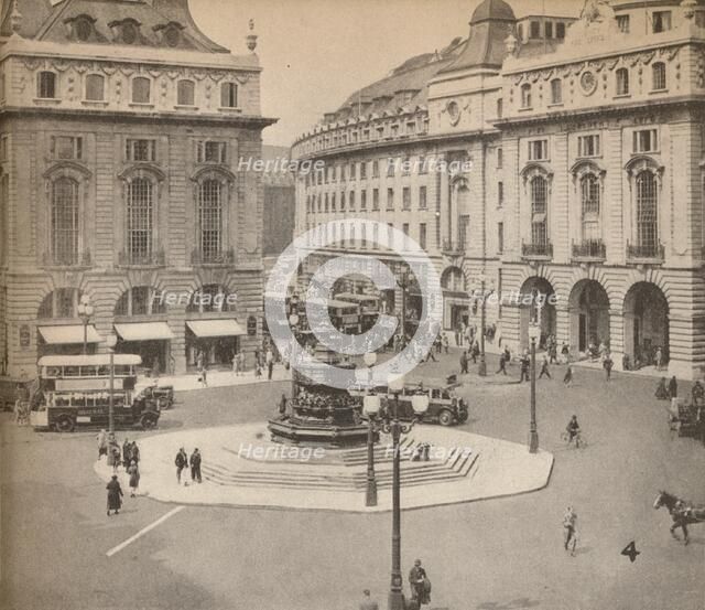 Piccadilly Circus 1931, (1935). Artist: Unknown.