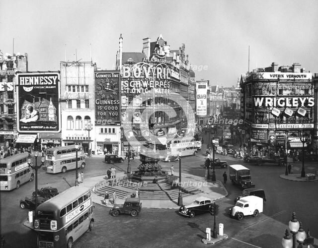 Piccadilly Circus, London, 1960.  Creator: Arthur Charles Kirby Ware.