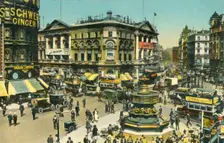 Piccadilly Circus, London, c1910. Creator: Unknown