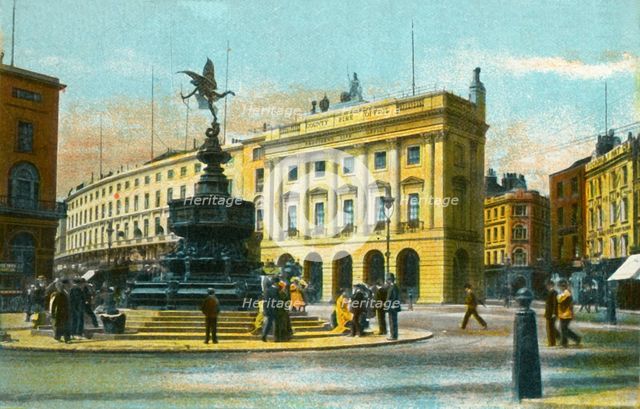 Piccadilly Circus, London, c1910.  Creator: Unknown.