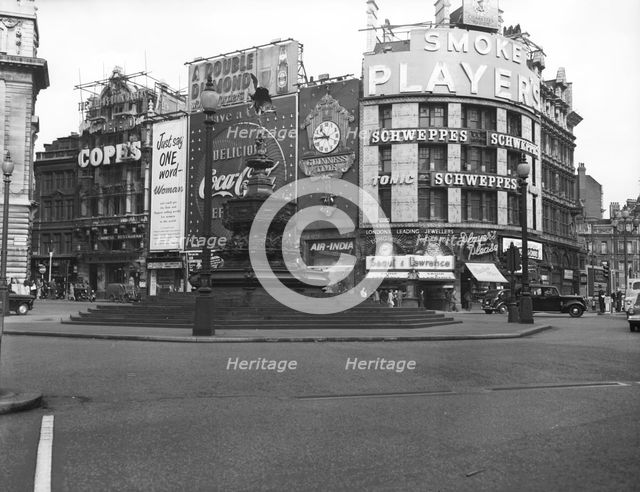 Piccadilly Circus, London, c1955. Creator: Arthur Charles Kirby Ware.