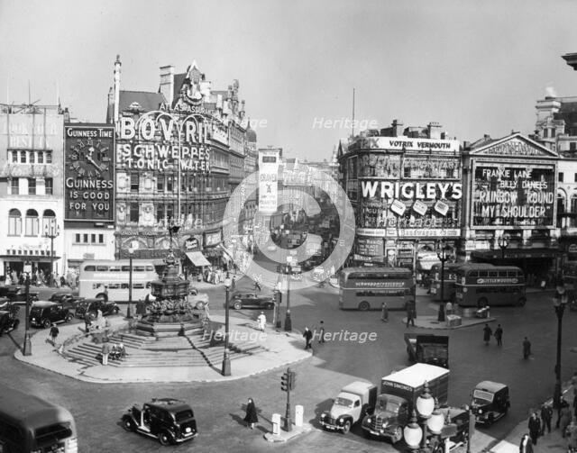 Piccadilly Circus, London, c1952. Creator: Arthur Charles Kirby Ware.
