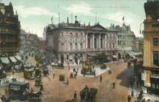 Piccadilly Circus, London late 19th-early 20th century. Creator: Unknown