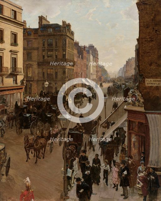 Piccadilly - Drawing Room Day, 1883. Creator: Gregory, Edward John (1850-1909).
