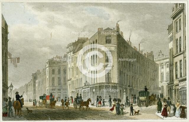 Piccadilly, London, 1830. Artist: Unknown.