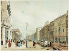 Piccadilly, Looking Towards the City, plate seventeen from Original Views of London as It Is, 1842. Creator: Thomas Shotter Boys