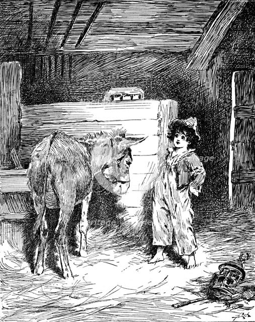 'Piccino and His Friend The Donkey', c1900. Artist: Helena J. Maguire.