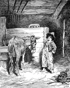 Piccino and His Friend The Donkey c1900. Artist: Helena J. Maguire
