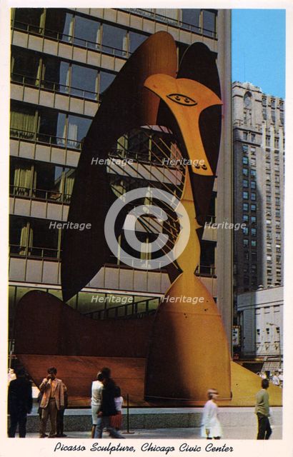 Picasso sculpture, Chicago Civic Center, Illinois, USA, 1967. Artist: Public Building Commission of Chicago