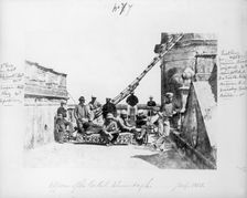 Picket officers at the Alambagh, Lucknow, during the Indian Mutiny, 1858. Creator: Patrick Fitzgerald