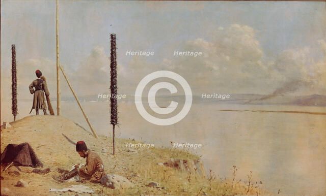 Picket On The Danube, 1878-1879. Artist: Vereshchagin, Vasili Vasilyevich (1842-1904)