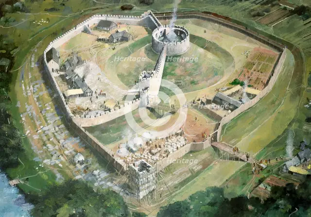 Pickering Castle, 13th century, (c1990-2010). Artist: Ivan Lapper.