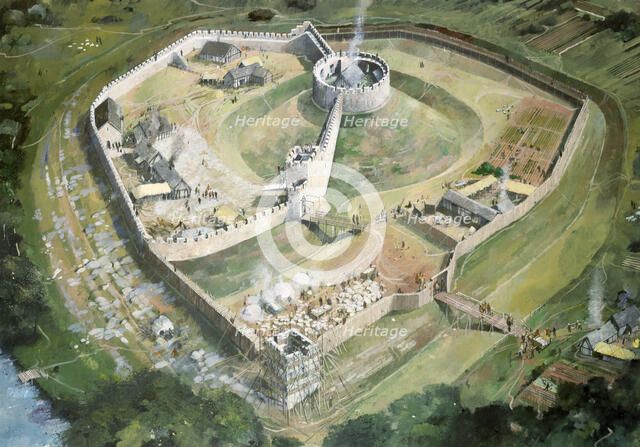 Pickering Castle, 13th century, (c1990-2010). Artist: Ivan Lapper.