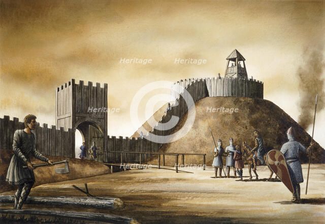 Pickering Castle, c11th century, (c1990-2010). Artist: Simon Hayfield.