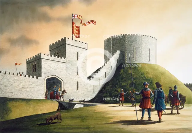 Pickering Castle, c14th century, (c1990-2010). Artist: Simon Hayfield.
