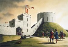 Pickering Castle, c14th century, (c1990-2010). Artist: Simon Hayfield