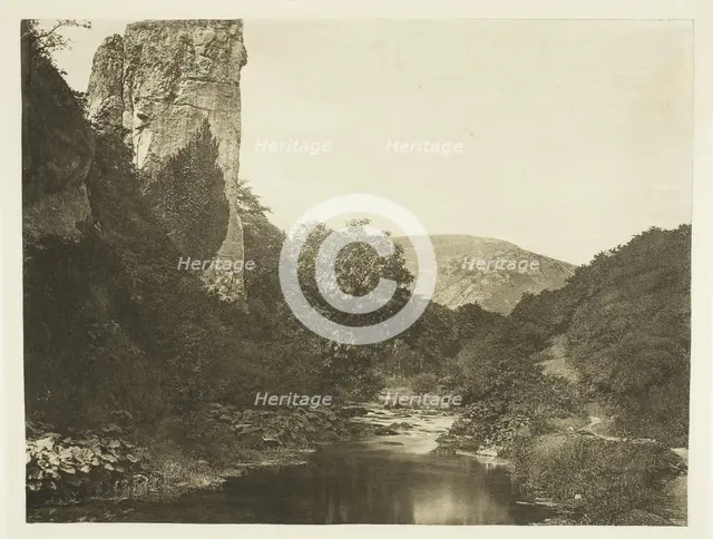 Pickering Tor, Dove Dale, 1880s. Creator: Peter Henry Emerson.