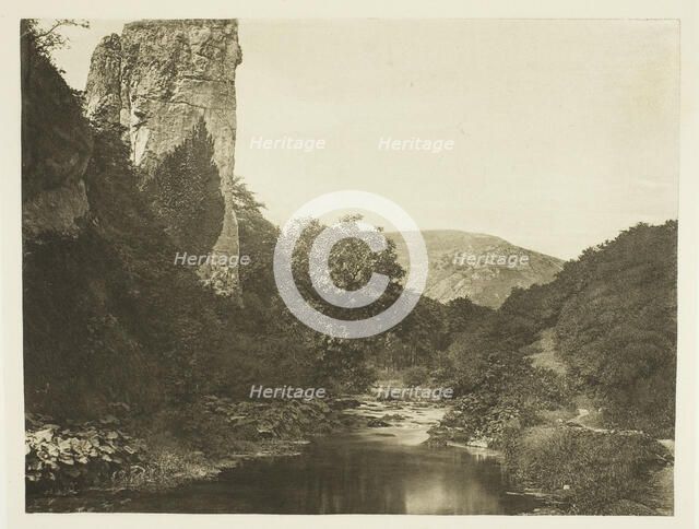 Pickering Tor, Dove Dale, 1880s. Creator: Peter Henry Emerson.