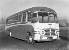 Pickerill's Commer coach, Darfield, near Barnsley, South Yorkshire, 1957. Creator: Michael Walters