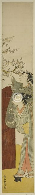 Picking a Plum Branch, c. 1767/68. Creator: Suzuki Harunobu.