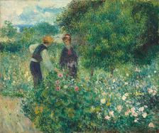 Picking Flowers, 1875. Creator: Pierre-Auguste Renoir