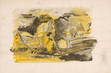 Picking potatoes, around 1940. Creator: Arnold Peter Weisz-Kubincan