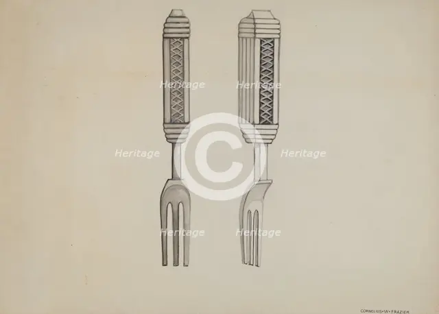 Pickle Fork, c. 1936. Creator: John R. Towers.