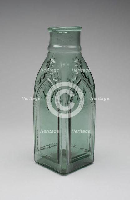 Pickle jar, 1850/70. Creator: Crowleytown Glass Works.