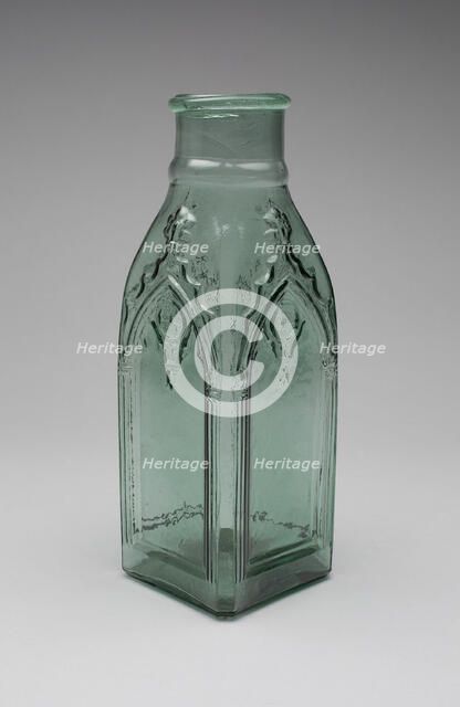 Pickle jar, 1850/70. Creator: Crowleytown Glass Works.