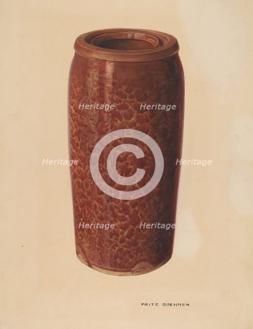 Pickle Jar, c. 1939. Creator: Fritz Boehmer.