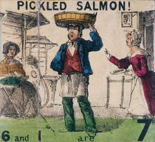 Pickled Salmon! Cries of London, c1840. Artist: TH Jones