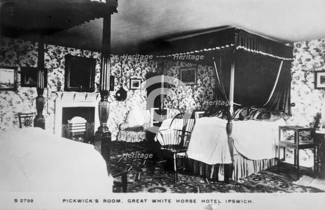 Pickwick's Room Great White Horse Hotel, Ipswich. Creator: Unknown.